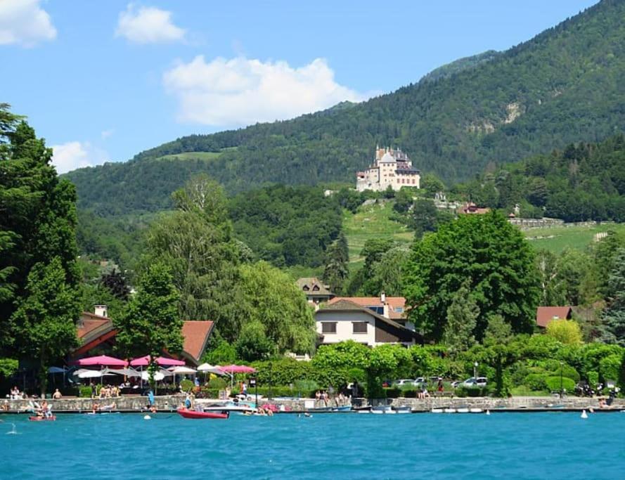 Charmant Appartement Lac D'Annecy / Ski - 6 Pers Menthon-Saint-Bernard Eksteriør bilde
